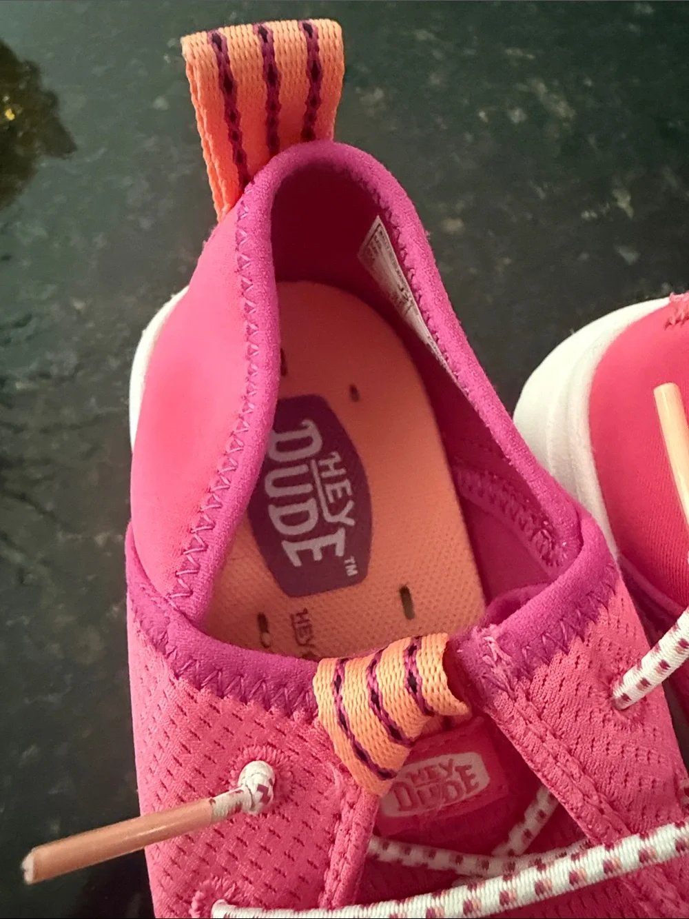 Hey Dude Kids Pink Moccasins